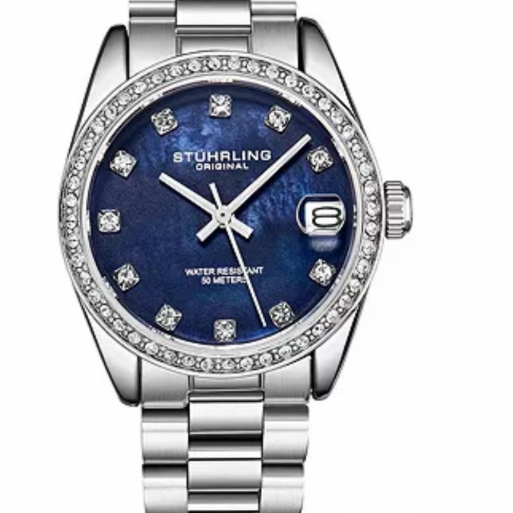 Stuhrling Women s Quartz Watch 31mm Stainless Steel Silver Bracelet - Picture 2 of 7